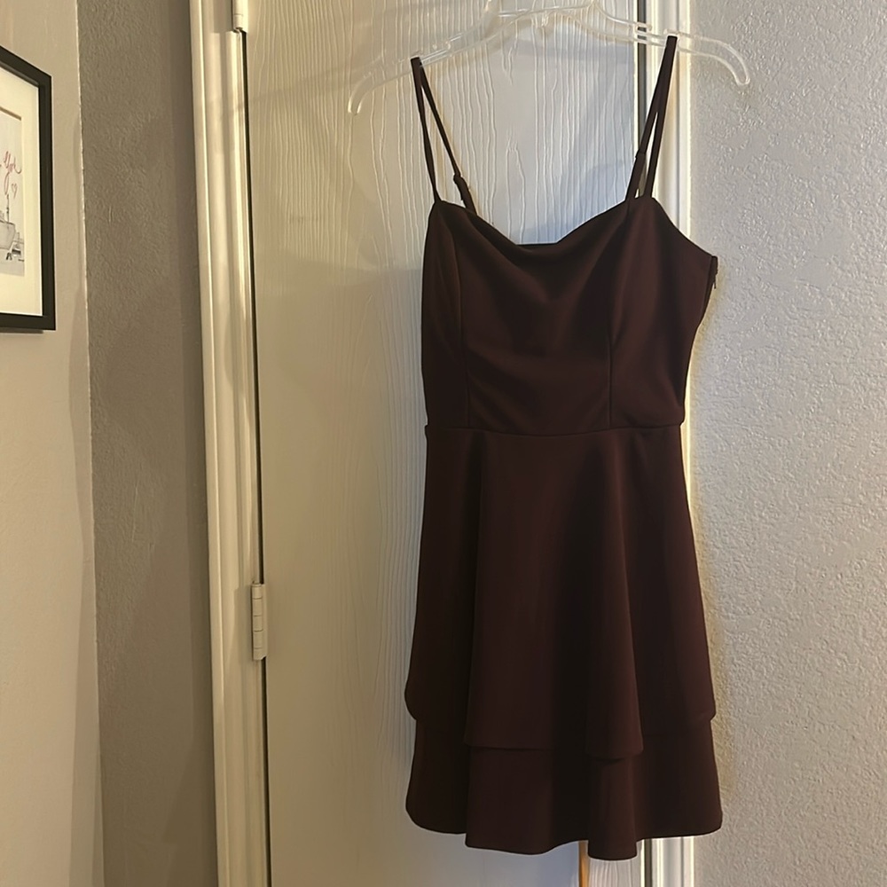 Juniors dress size Medium color plum
